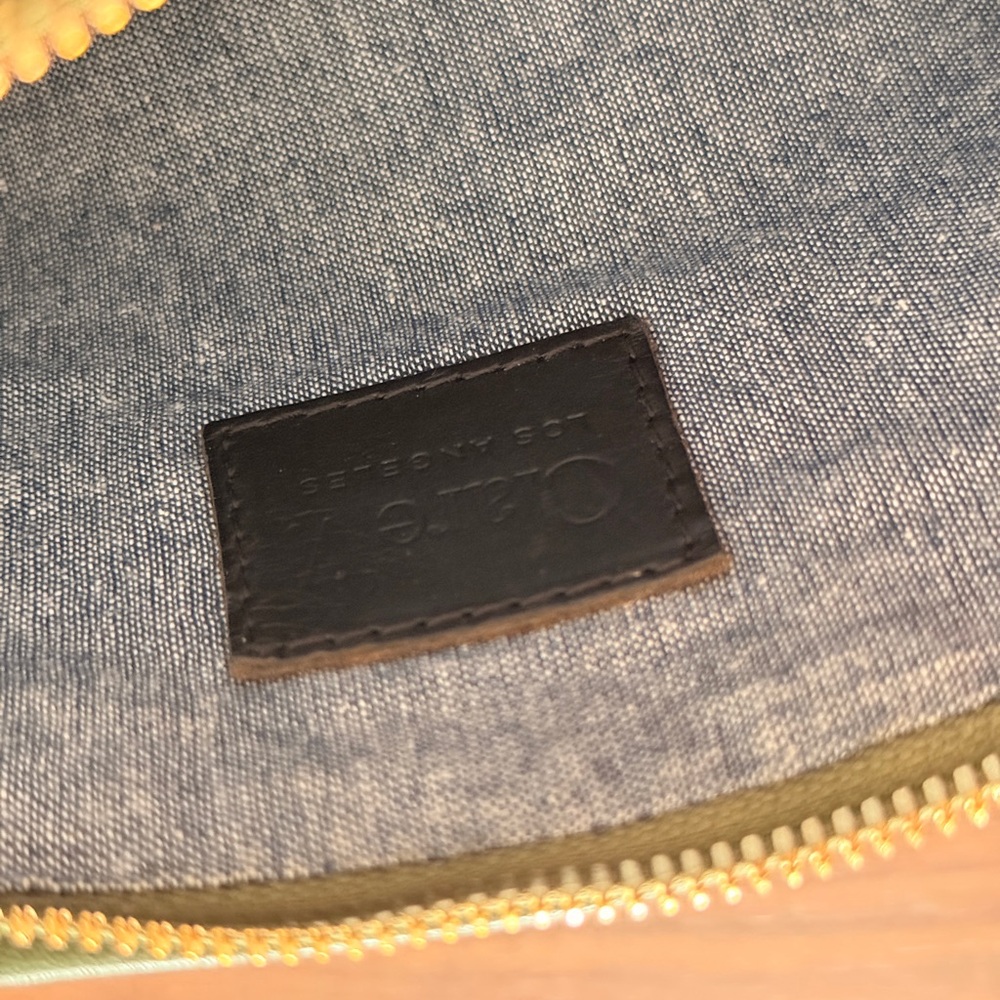 Clare V Army Green Woven Puffy Petite Moyen Messenger - Picture 9 of 13